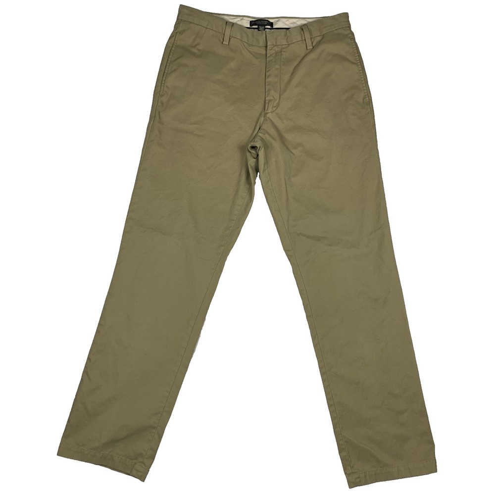 Banana Republic Gavin Chino Pants Mens 32x34 Khaki Straight Casual Cotton